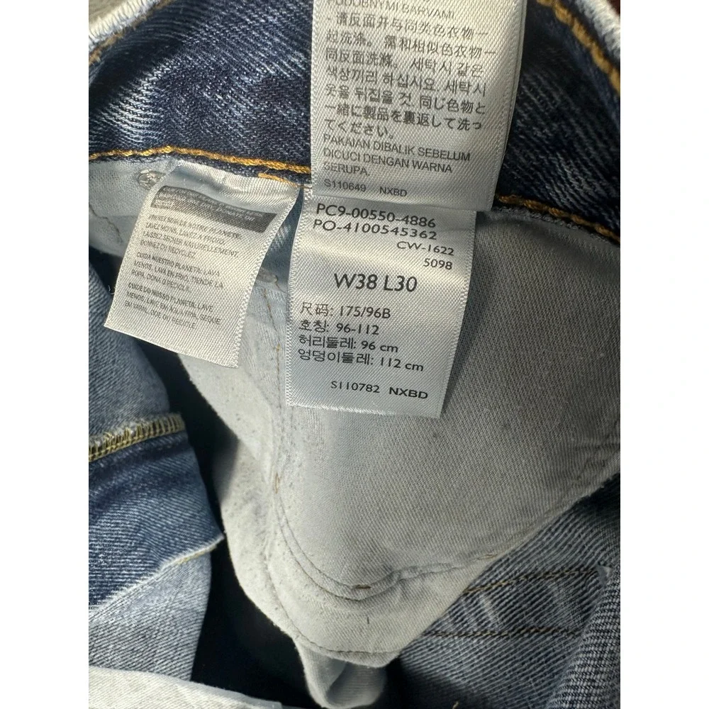 Levis 550 Relaxed Fit Tapered Leg Blue Jeans Mens 38x30 Medium Wash 00550-4886